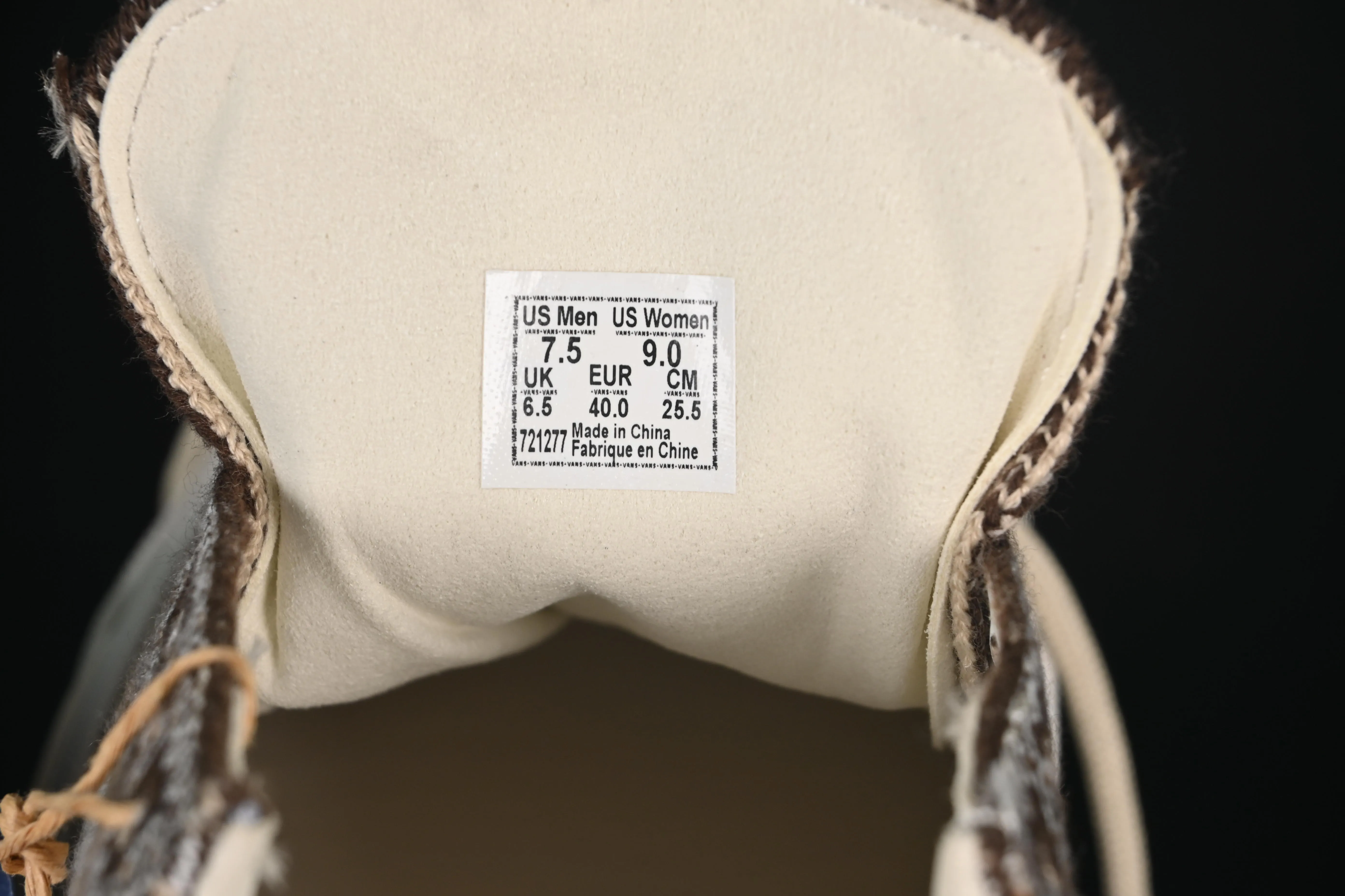 All categories Vans Vans series Vans Low Vans Old Skool 36 EK woven series Comfortable and versatile non-slip and wear-resistant casual skate shoes VN000D51DMV